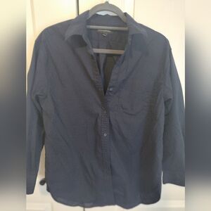 Banana Republic Dark Navy Long-Sleeve Button Shirt